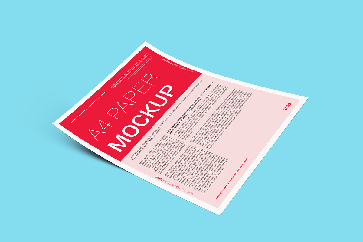A4 Paper Flyer Mockup Template, an Advertising Mockup by alimran24 (Photo 8 of 13)