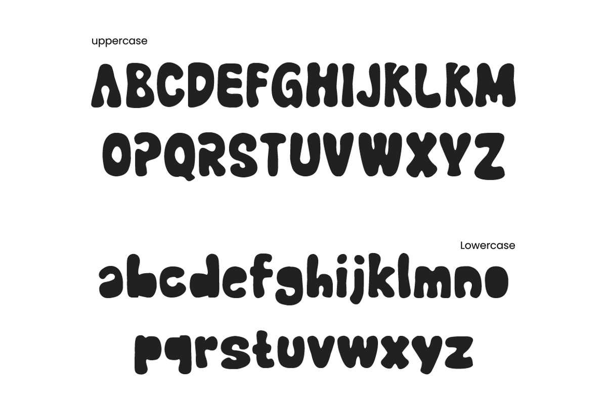 Groovy Retro Psychedelic 70s Bubble, a Sans Serif Font by Samtiv Studio (Photo 2 of 6)