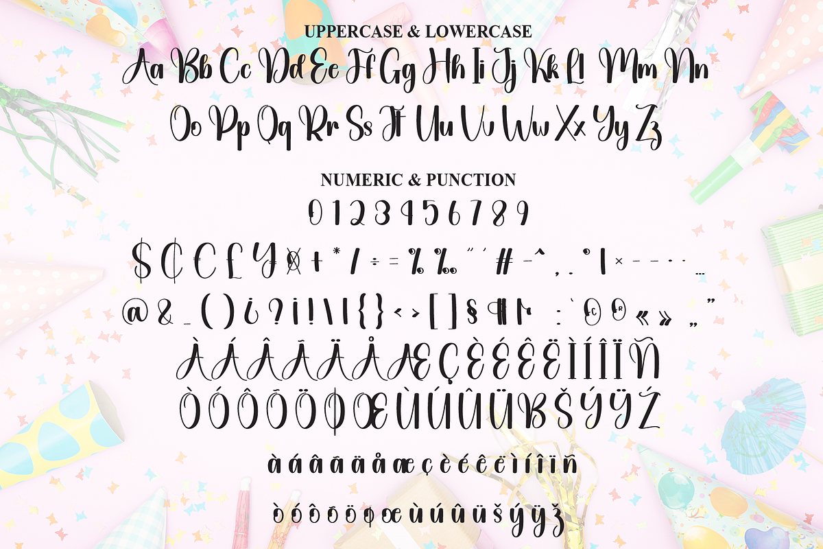 Birthday | Script Font, a Handwritten Font by Scratchones (Photo 4 of 6)