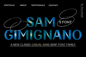 SAM GIMIGNANO, a Slab Serif Font by Reza Studio