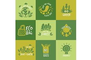 Ecology banners. save the earth, an Illustration by Onyx