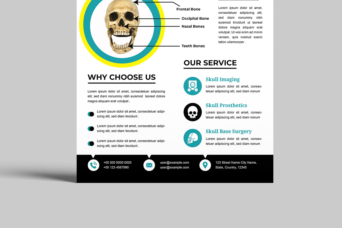 Skull Flyer Layout, a Flyer Template by MightyDesign (Photo 3 of 8)