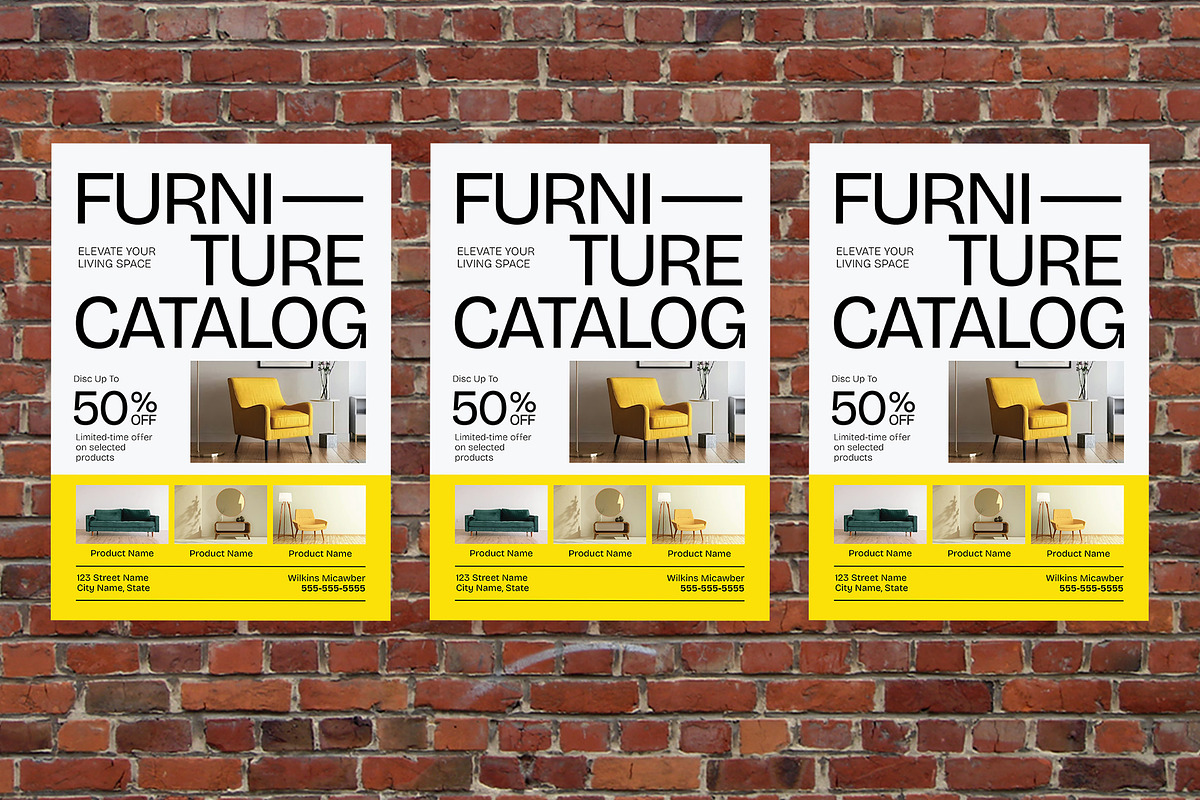 Furniture Catalog Flyer, a Flyer Template by Aiyari Graphic (Photo 3 of 3)
