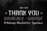 Grublack - Vintage Blackletter Font, a Blackletter Font by Drizy (Thumbnail 10 of 10)