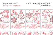 Laser Cut Christmas Cards DIY Craft, an Object Illustration by Bubert Art (Thumbnail 3 of 6)