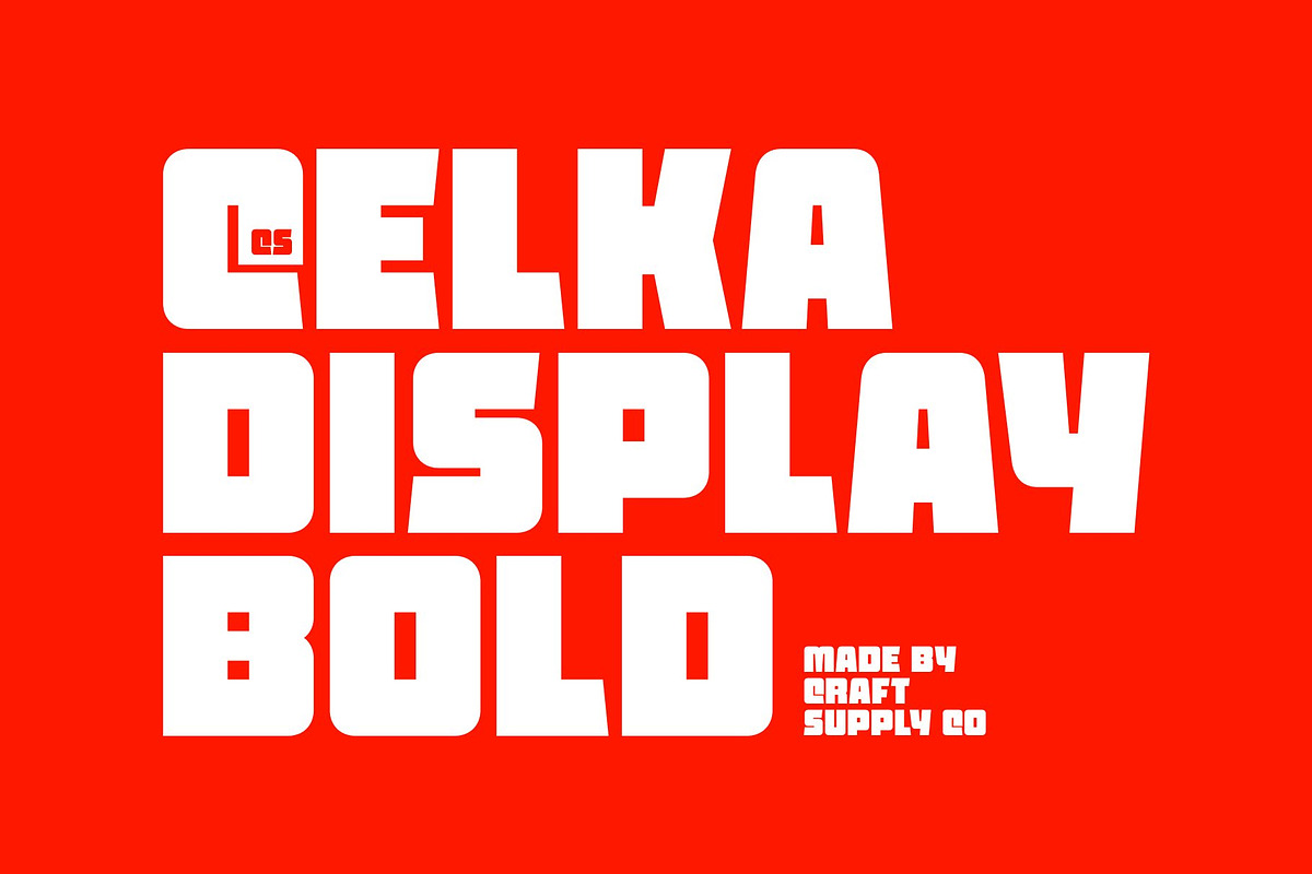 CS Celka – Bold Display Font, a Sans Serif Font by Craft Supply Co. (Photo 1 of 8)