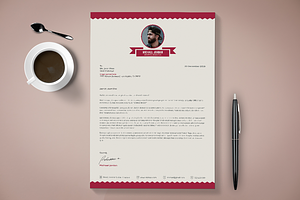 Vintage Resume & Letter Cover