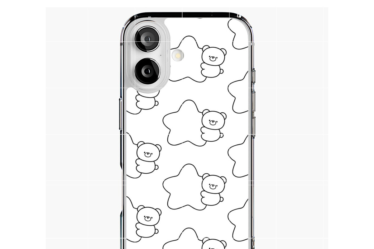 cute bear outline SVG | bear with st, an Illustration by TheHitShop (Photo 10 of 10)