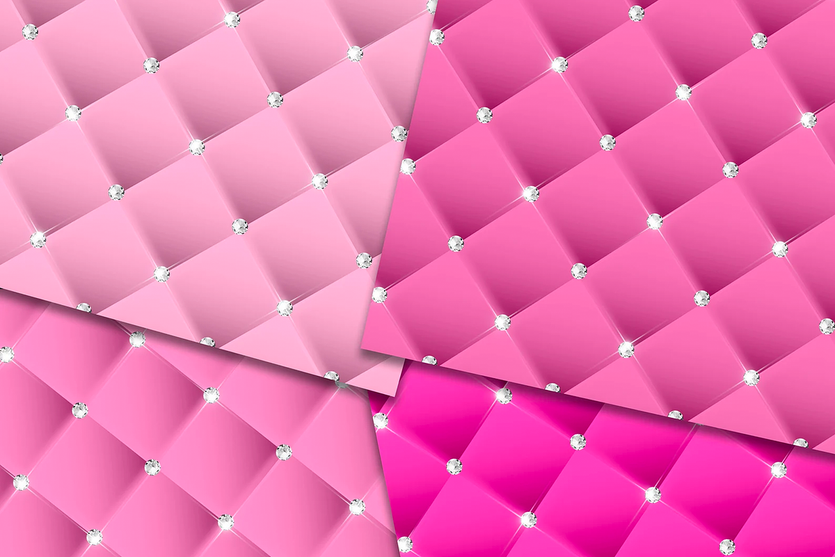 Glam Pink Tufted Backgrounds, a Texture Graphic by Makina Designs (Photo 2 of 2)