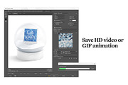 Snow Globe Animated Mockup, a Product Mockup by rebrandy (Thumbnail 8 of 11)