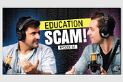 Podcast YouTube Thumbnails Template, a Social Media Template by Workhu (Thumbnail 2 of 2)