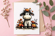Whimsical Autumn Cow Clipart Bundle, a Seasonal Illustration by Canvas Craft (Thumbnail 10 of 10)