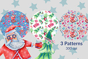 Santa Claus watercolor and Christmas, a Graphic by Olha Kalyta (Thumbnail 6 of 8)