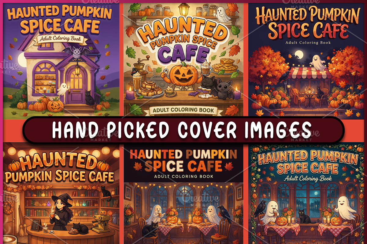 Haunted Pumpkin Spice Cafe, a Decorative Illustration by Ink Gallery (Photo 3 of 4)
