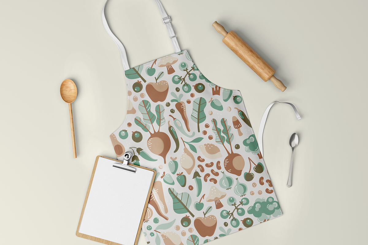 'Fresh' Fruit And Vegetables Pattern, a Pattern Graphic by HonestiesPrintS (Photo 5 of 5)