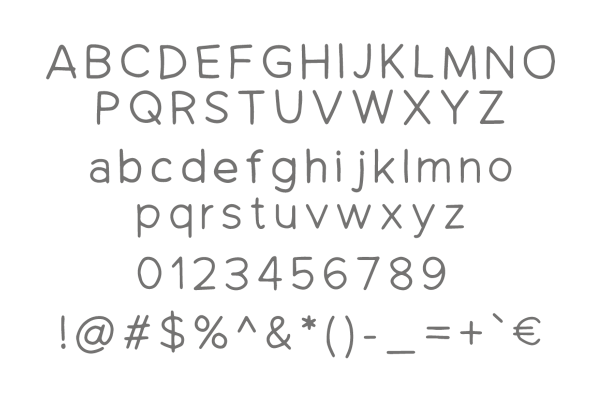 Hand Grotesk: hand drawn font preview 5