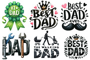 Father's Day PNG  Sublimation Bundle, an Illustration by Designworld (Thumbnail 5 of 7)