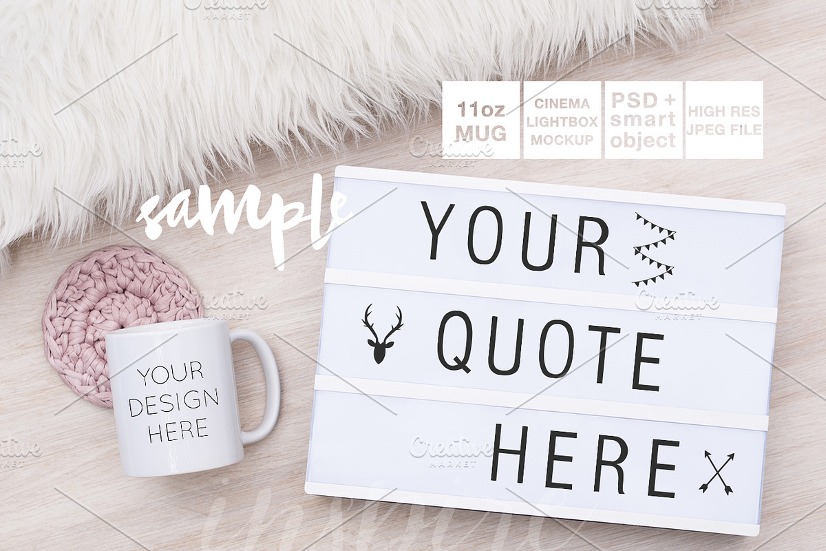 Cinema LightBox Mockup PSD, a Product Mockup by Inspire Mockups (Photo 1 of 4)