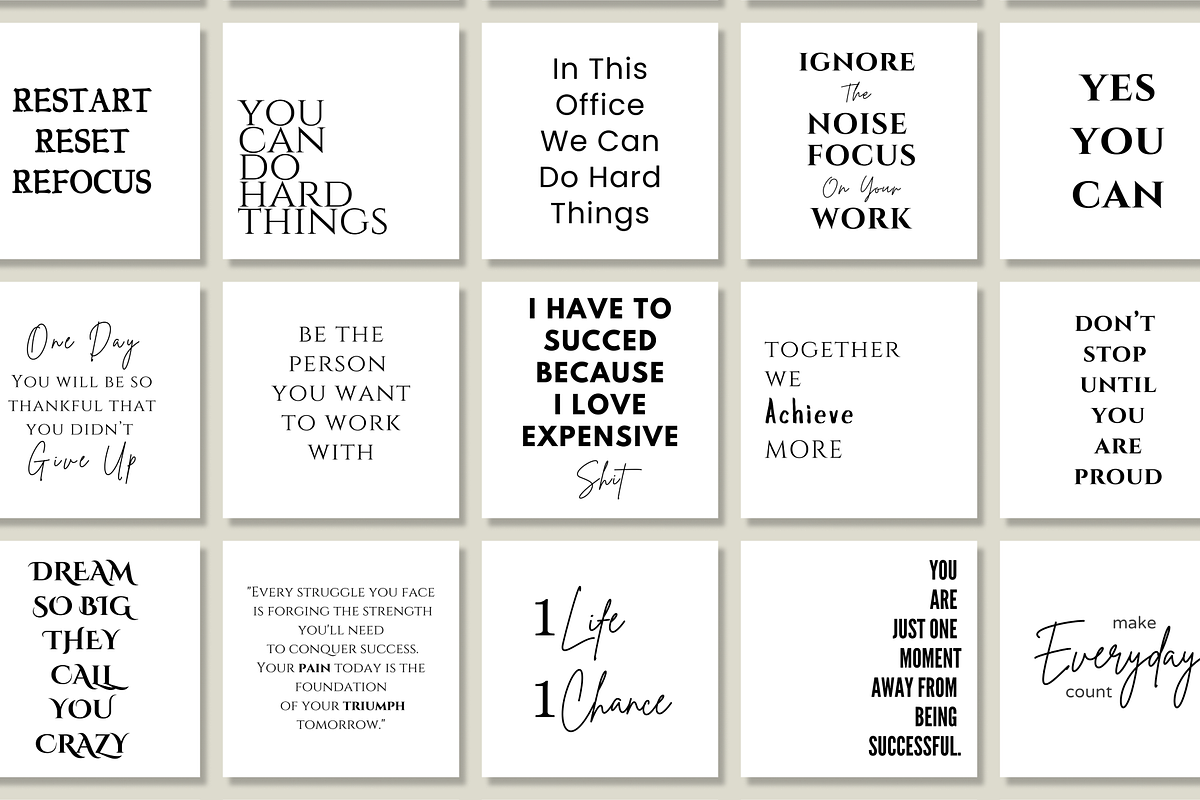 Instagram Inspirational Quotes, a Social Media Template by RB Boutique (Photo 10 of 12)