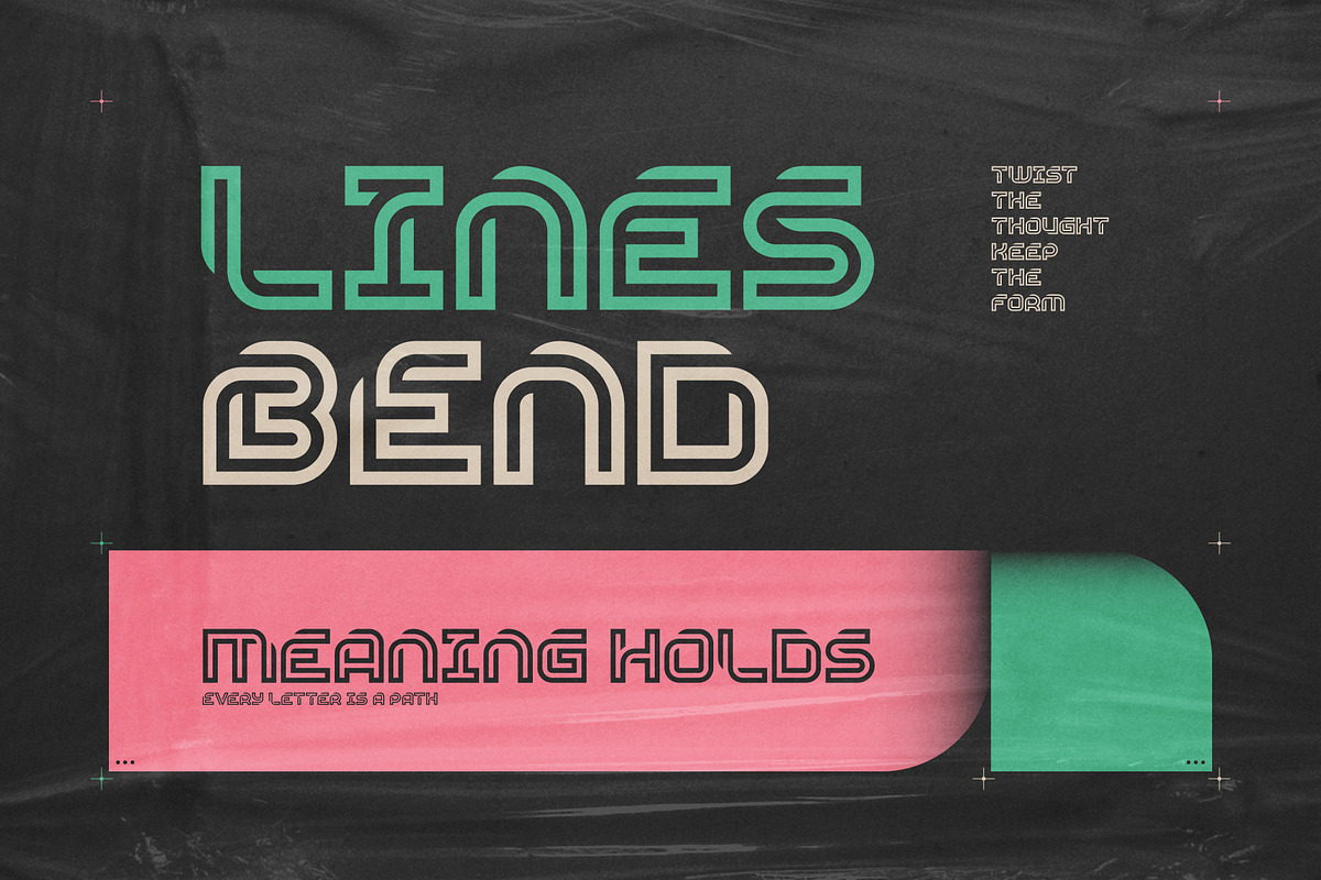 Tangler - Twisted Font, a Sans Serif Font by Gleb Guralnyk (Photo 4 of 6)