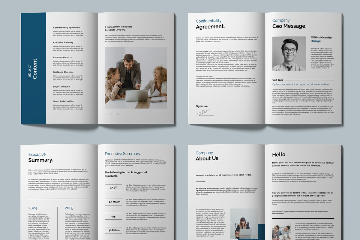 Project Proposal Template Layout, a Brochure Template by ContestDesign (Photo 2 of 4)