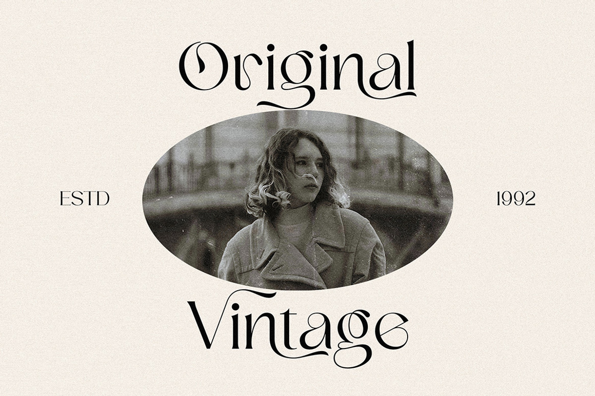 Letanger Elegant Deco Serif, a Serif Font by Cruzine (Photo 4 of 9)