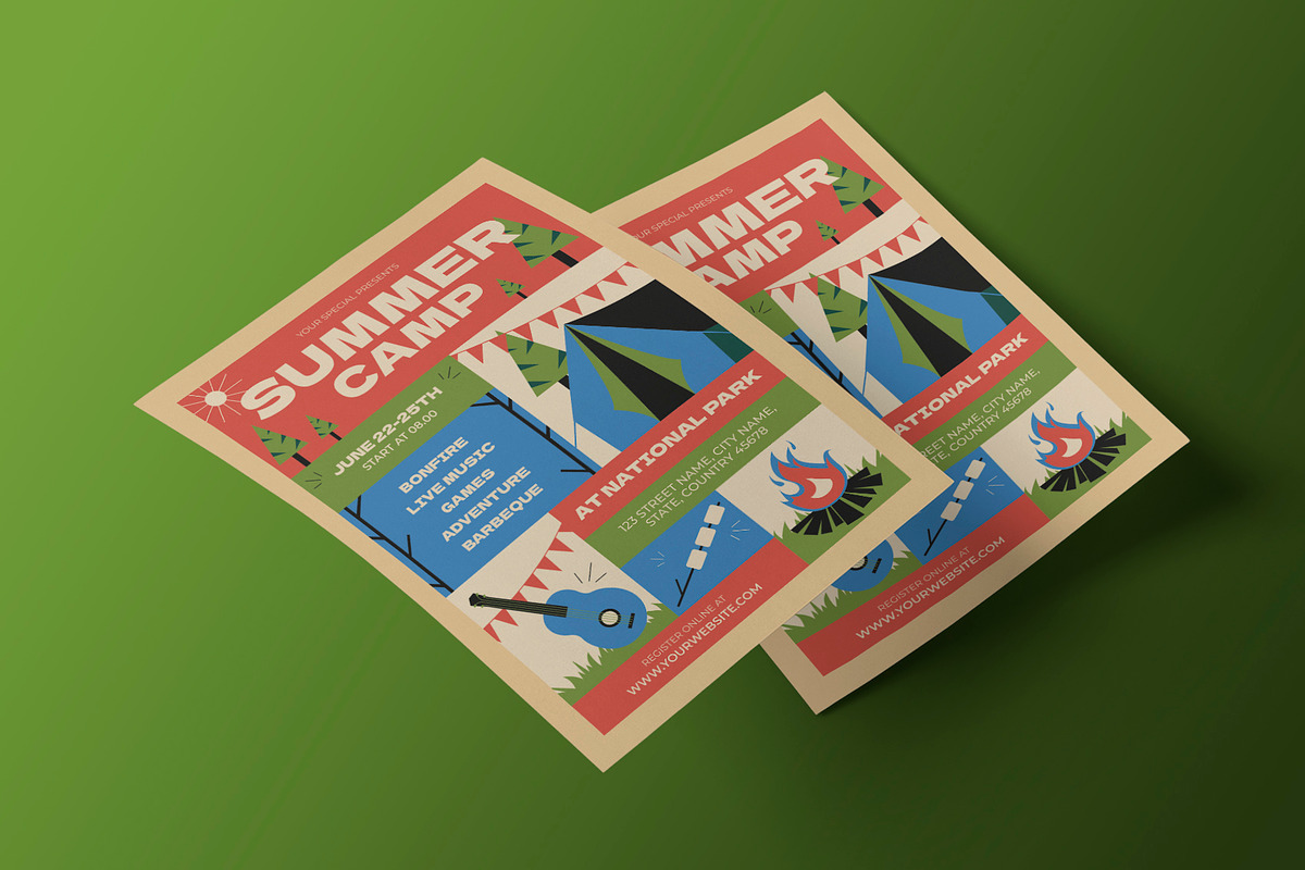 Summer Camp Flyer, a Flyer Template by Neermana (Photo 3 of 4)