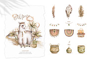 Alpaca Cute WildLife Watercolor Set, an Animal Illustration by Ann Art Houze (Thumbnail 5 of 12)