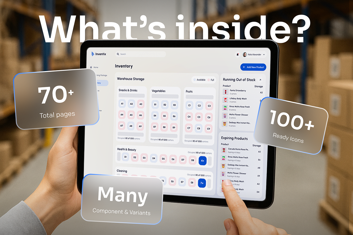 Inventix - SAAS Warehouse UI Kit preview 5