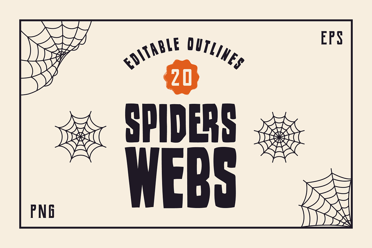 Halloween Spider Webs Decoration, an Object Graphic by DenysHolovatiuk (Photo 1 of 3)