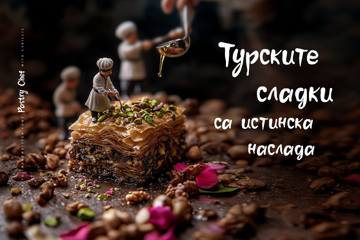 Pastry Chef Cyrillic script font, a Font by IraDvilyuk (Photo 4 of 9)