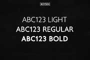 Boysen Typeface, a Sans Serif Font by Jan-Christian Bruun (Thumbnail 7 of 7)