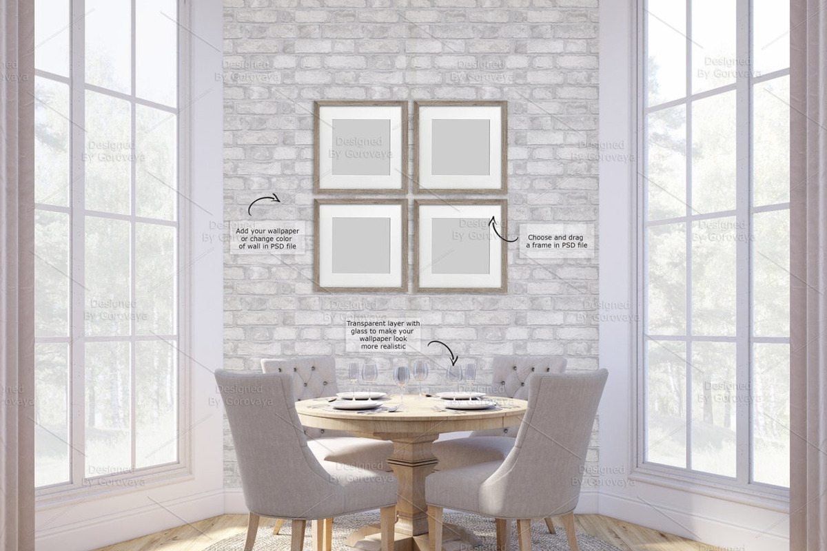 Interior Mockup, Dining Room, a Household Mockup by Designed By Gorovaya (Photo 5 of 8)