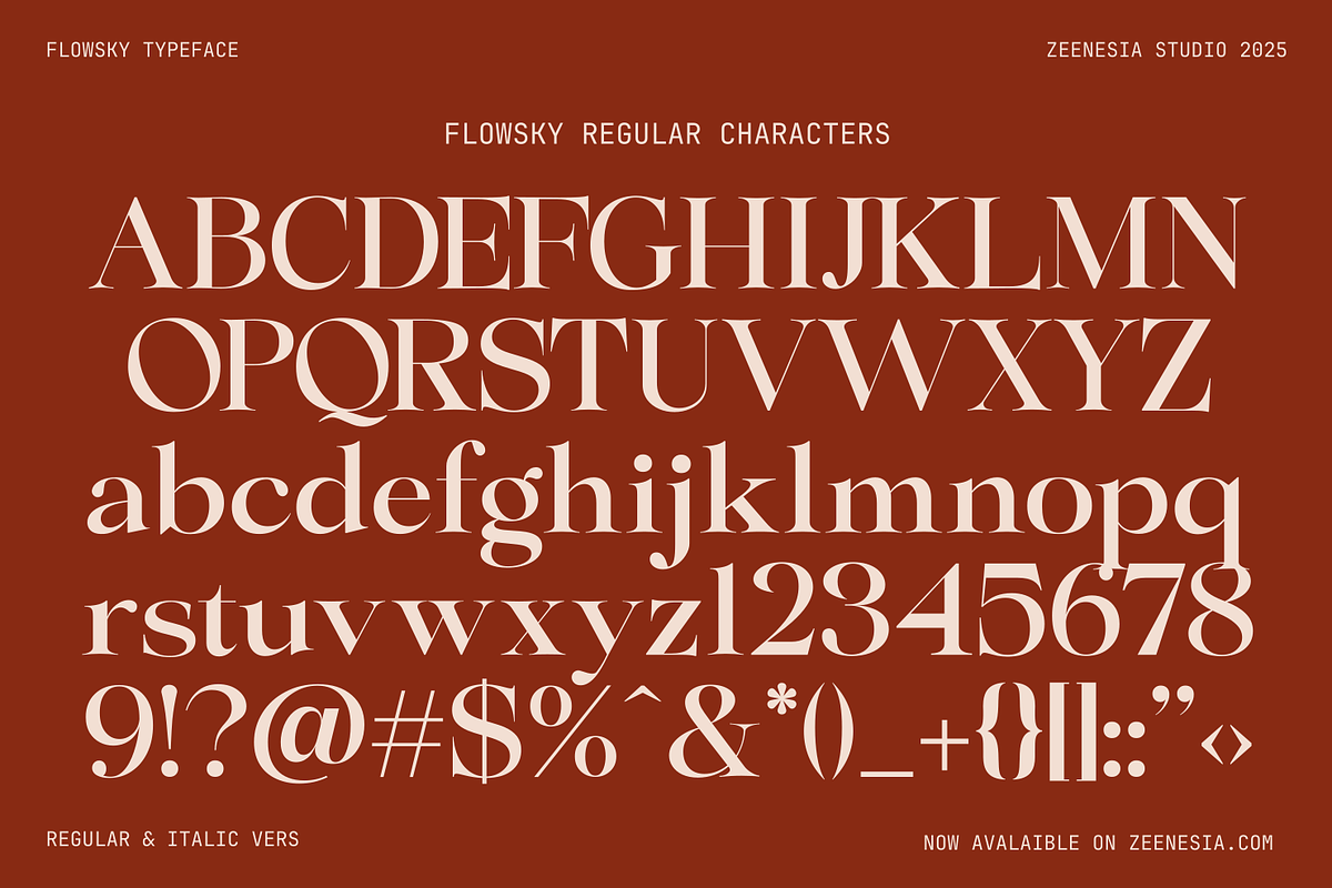 Flowsky Editorial, a Serif Font by zeenesia (Photo 16 of 17)