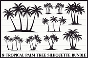 Tropical Palm Tree Bundle, an Illustration by Designs_River (Thumbnail 1 of 9)