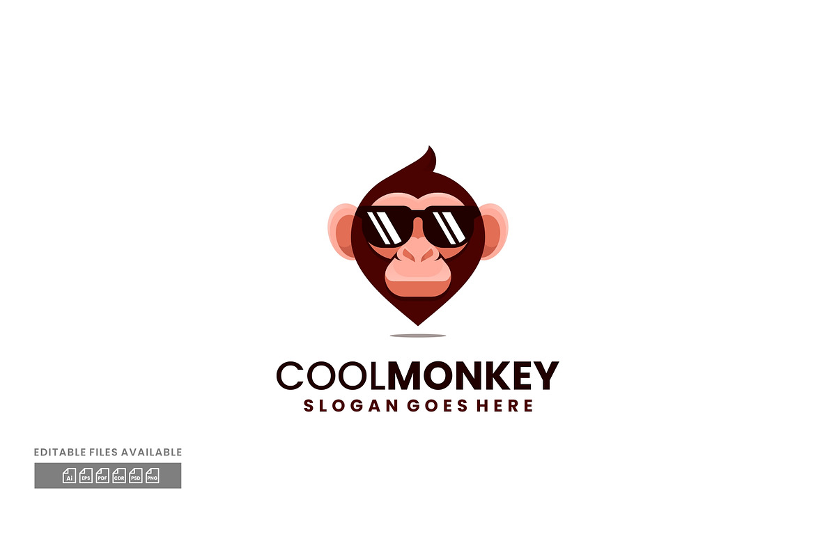 Cool Monkey Gradient Colorful Logo, a Branding & Logo Template by ivan_artnivora