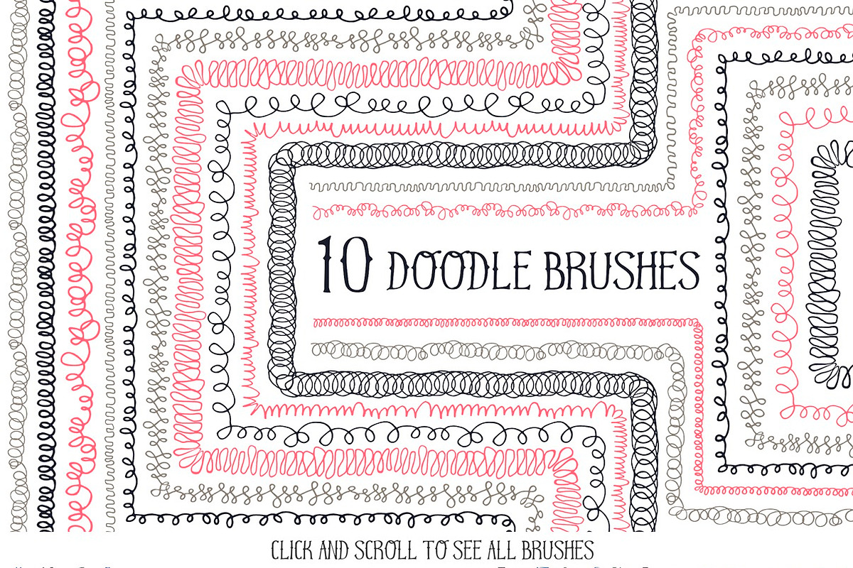 50 Vector Pattern Brushes preview 2