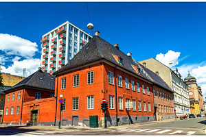 Buildings in the city centre of oslo stock photo containing oslo and building, an Architecture Photo by Leonid Andronov