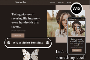 Wix Website Template Photographer
