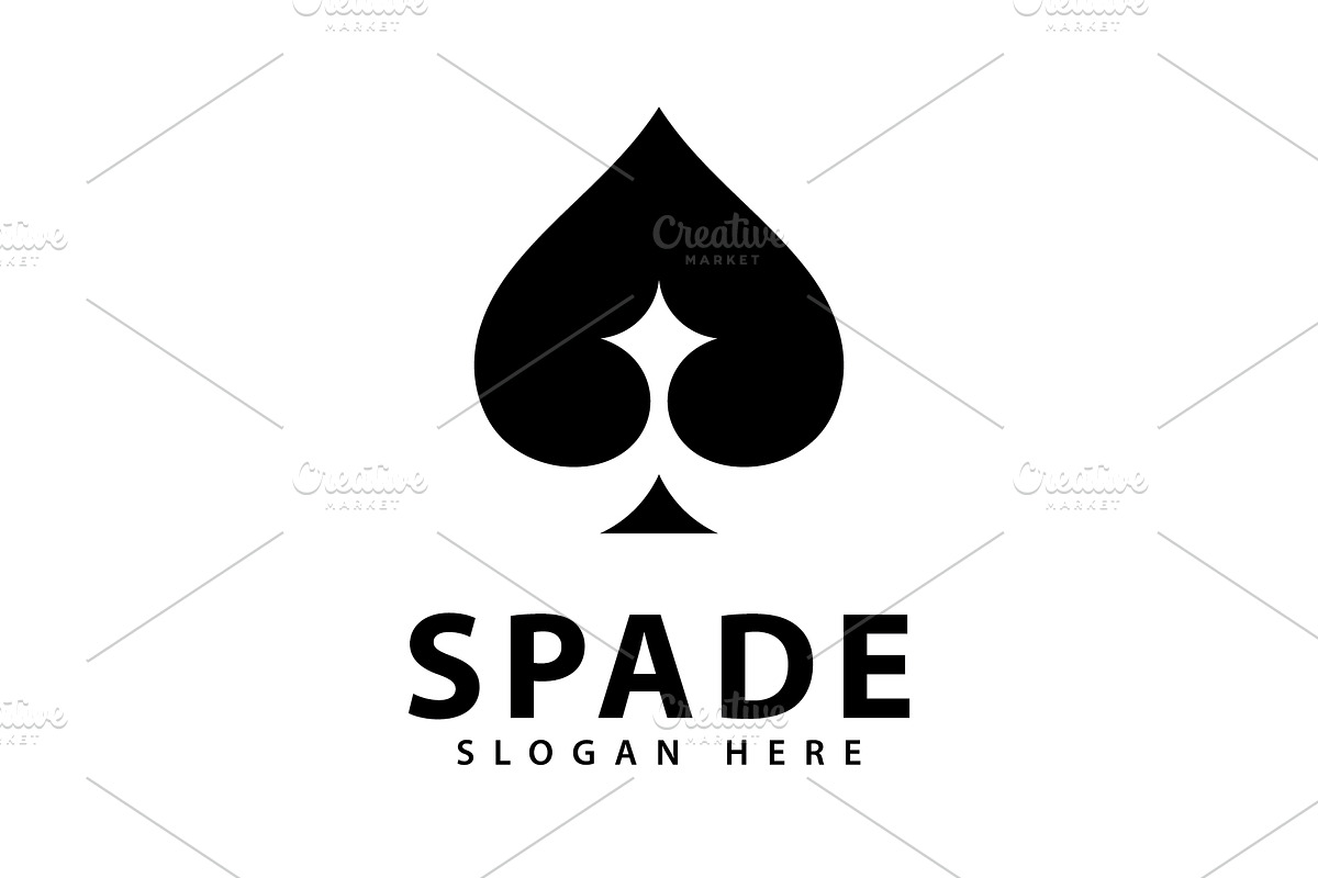 Ace of Spade Logo Design Vector Icon, a Graphic by T.Vooka