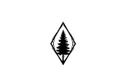 Geometric Pine Tree Emblem Bundle, an Illustration by Creativeshirt (Thumbnail 16 of 31)