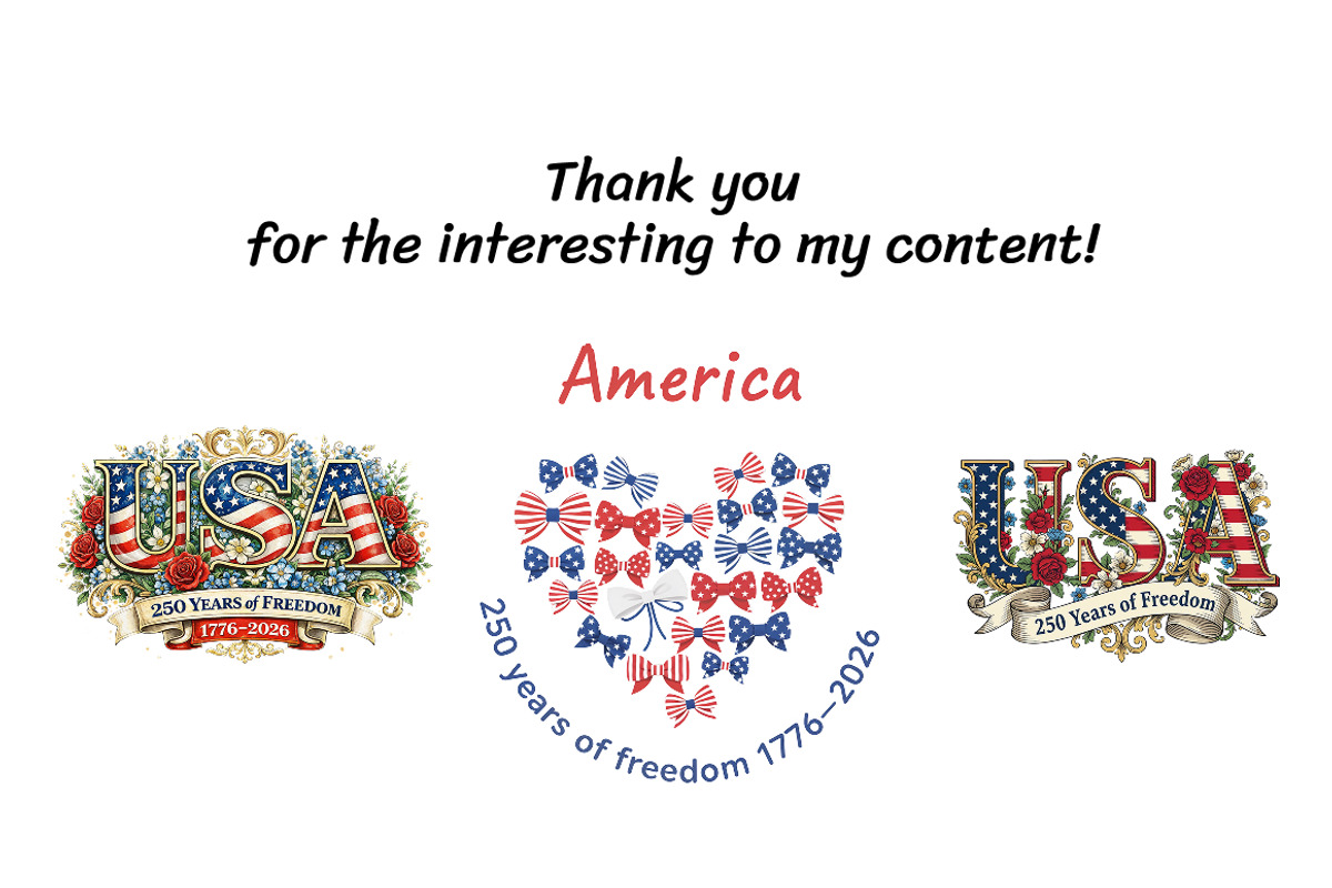 USA 250 Anniversary Clipart, a Seasonal Illustration by InkyQueenArt (Photo 5 of 6)