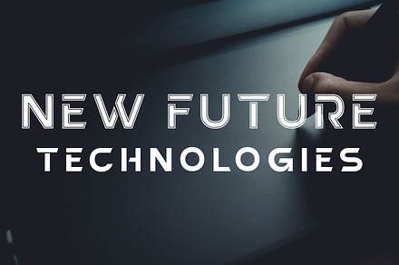 New Future -Technologies Modern Font, a Sans Serif Font by LuhopCreative