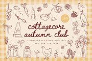 9 in 1 Whimsy Bundle - cute line art, an Object Graphic by Cute Atelier (Thumbnail 6 of 10)