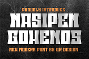 Nasipen Gohenos, a Sans Serif Font by QR Design Studio (Thumbnail 1 of 7)