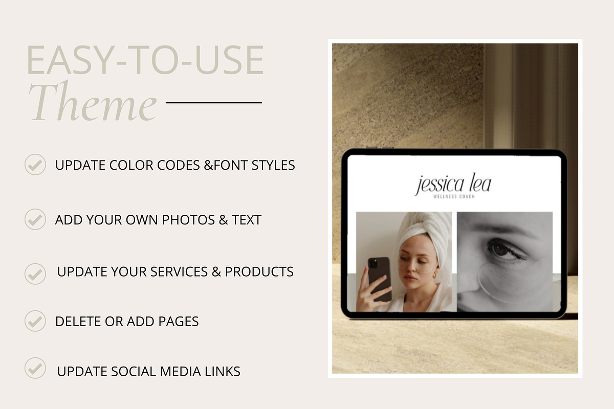 Wix Website Template| Wellness Coach, a Websites & App Template by Turia Avenue (Photo 4 of 6)