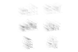 Abstract architecture line drawing, an Object Illustration by BeOGraphic
