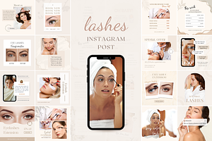 Lash Instagram Template CANVA