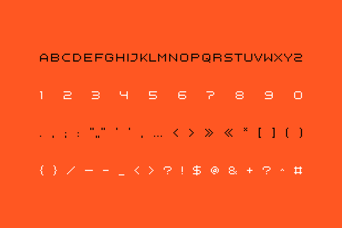 Prochamp - Pixel Typeface, a Sans Serif Font by alpercakici (Photo 14 of 14)