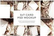 Romantic Vintage Card Mock Up Bundle, a Print Template by Citrus and Cinnamon (Thumbnail 1 of 7)